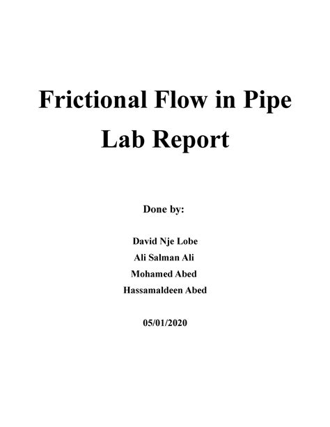 conclusion fluid friction test|frictional flow in pipe lab report.